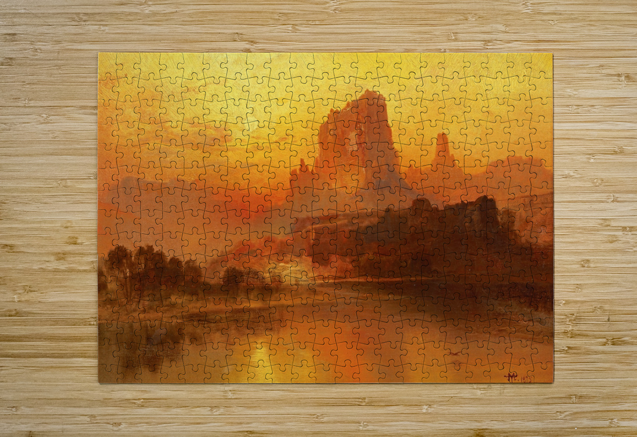 The Golden Hour [1875] by Thomas Moran [1837–1926] MyCozyFineArt Puzzle printing