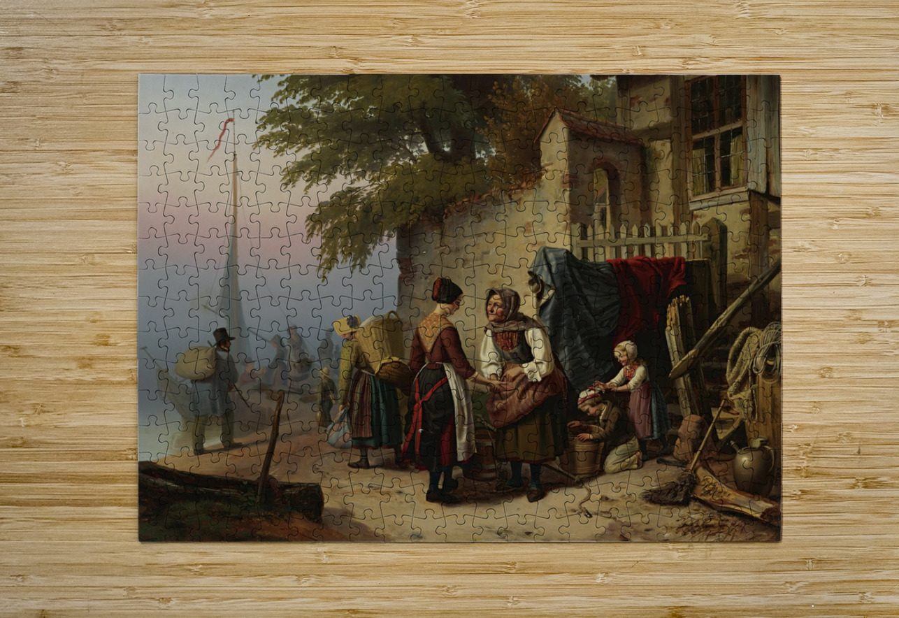 The Fortune Teller [1843] by Christian Grothe [–1849] MyCozyFineArt Puzzle printing