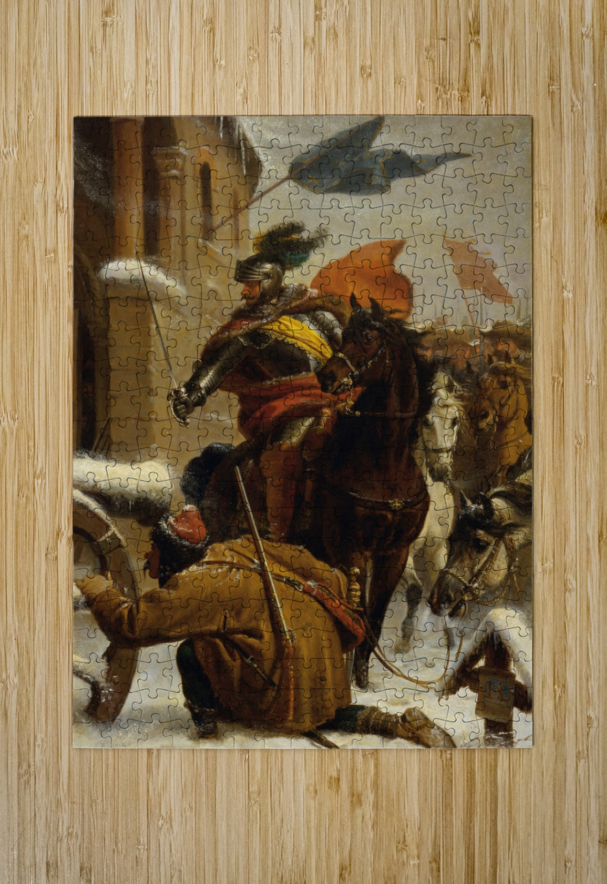 Johann de Werth’s Überfall bei Tuttlingen 1643 [1866] by Karl von Blaas [1815–1894] MyCozyFineArt Puzzle printing
