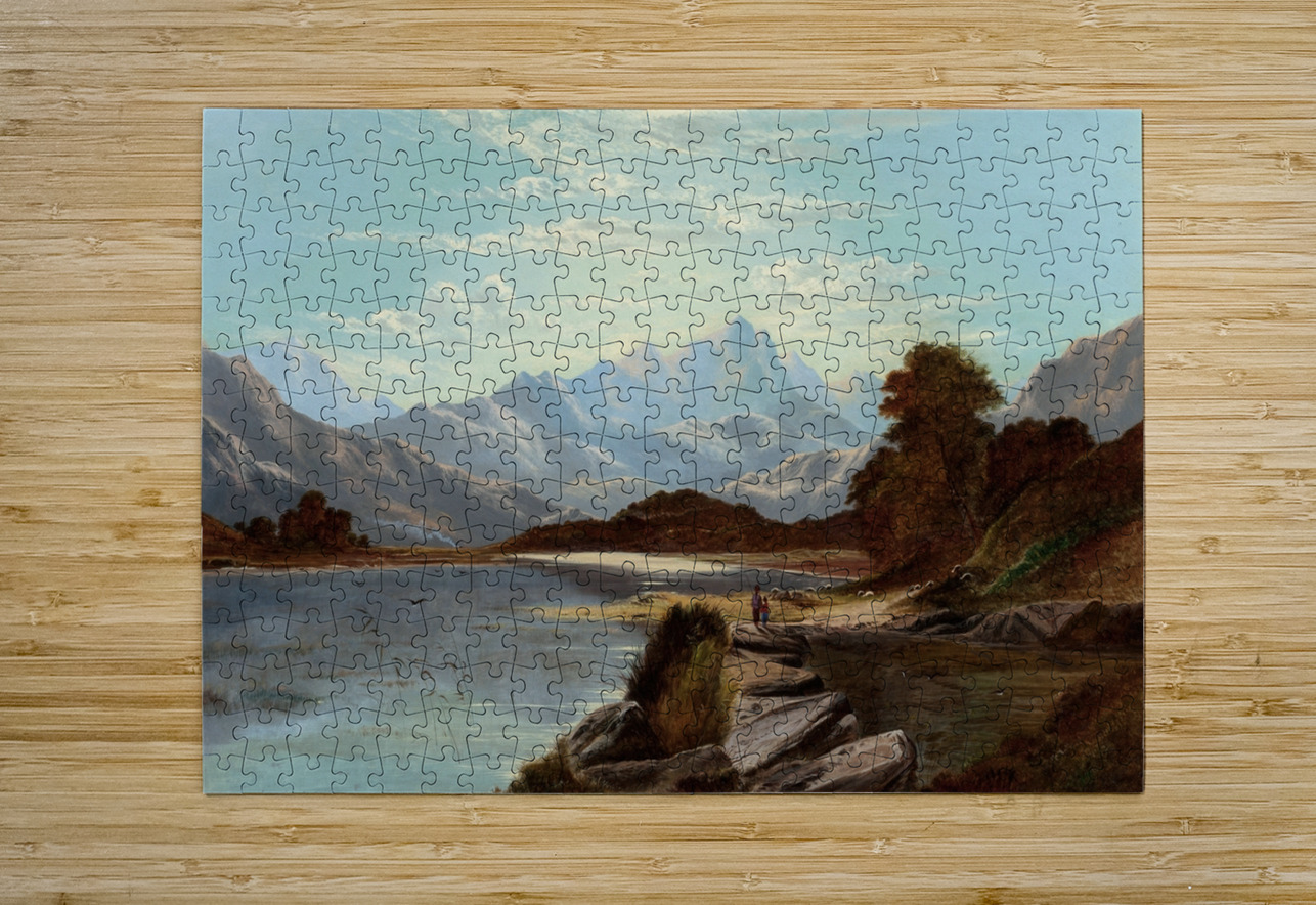 Devoke Water. Cumberland [1886] by Alfred de Bréanski [1852–1928] MyCozyFineArt Puzzle printing