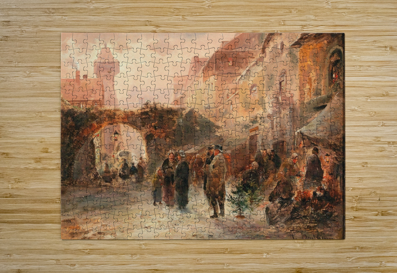 At Christmas Time by Emil Barbarini [1855–1933] MyCozyFineArt Puzzle printing
