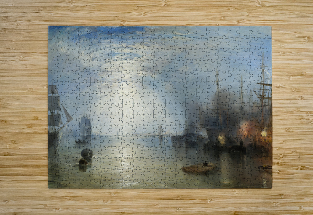 Keelmen Heaving in Coals by Moonlight [1835] by Joseph Mallord William Turner [1775–1851] MyCozyFineArt Puzzle printing