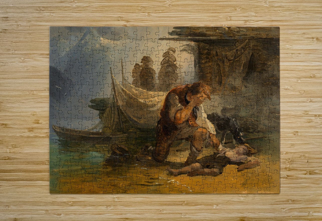 Der ertrunkene Knabe [around 1830–1840] by Friedrich August Matthias Gauermann [1807–1862] MyCozyFineArt Puzzle printing