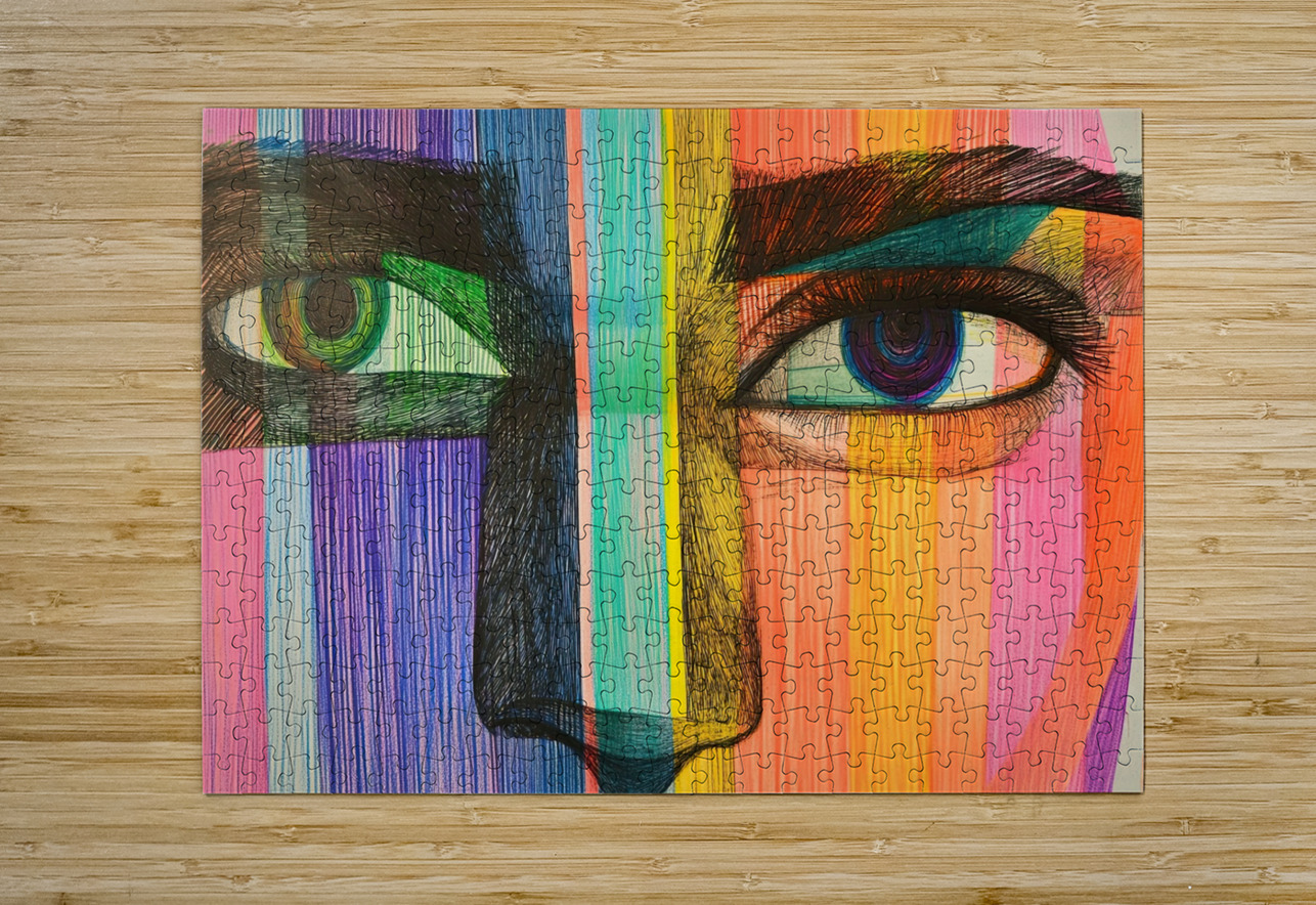 Chromatic Gaze 2P3H9N 60 Abstract Rebellion Puzzle printing