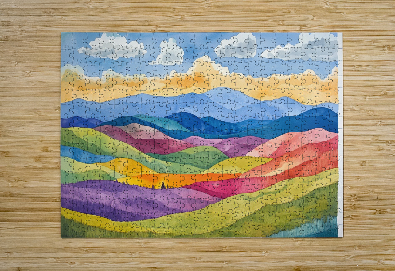 Chromatic Hills NZ893H 45 Abstract Rebellion Puzzle printing