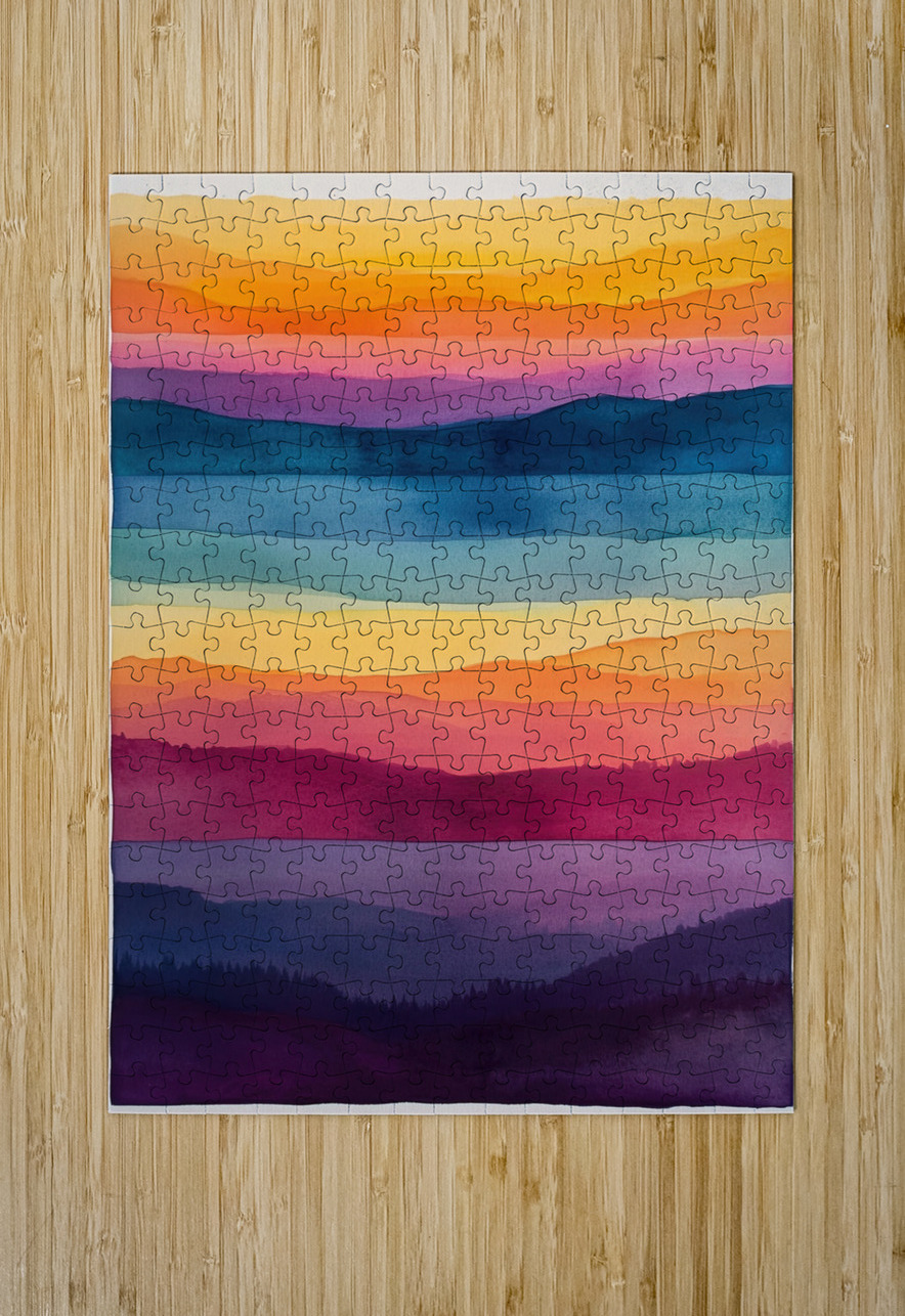 Chromatic Horizons H3C9N2 47 Abstract Rebellion Puzzle printing