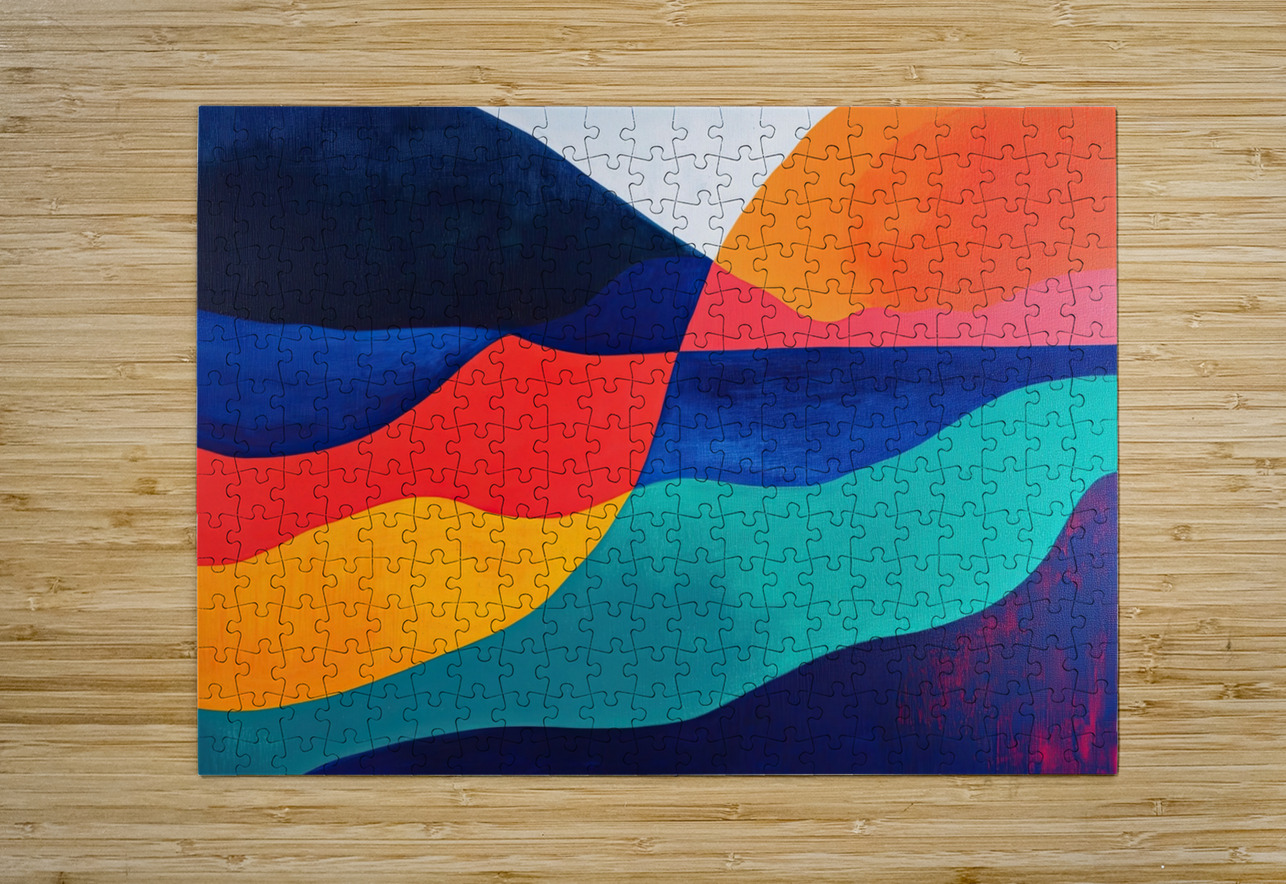 Chromatic Horizons H3C9N2 57 Abstract Rebellion Puzzle printing