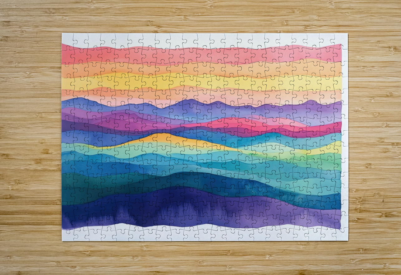 Chromatic Horizons H3N9P2 47 Abstract Rebellion Puzzle printing