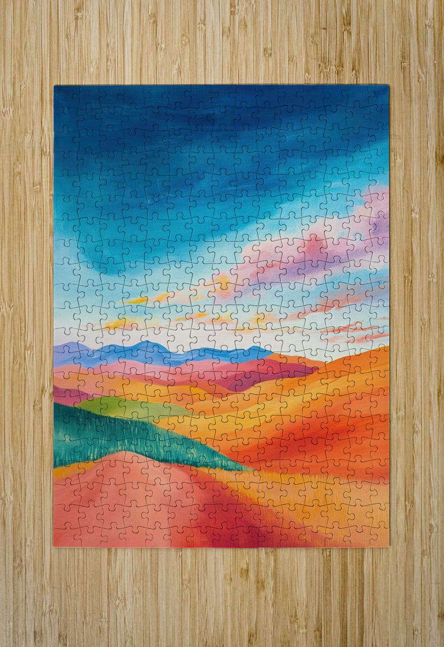 Chromatic Horizons H3P9N2 58 Abstract Rebellion Puzzle printing