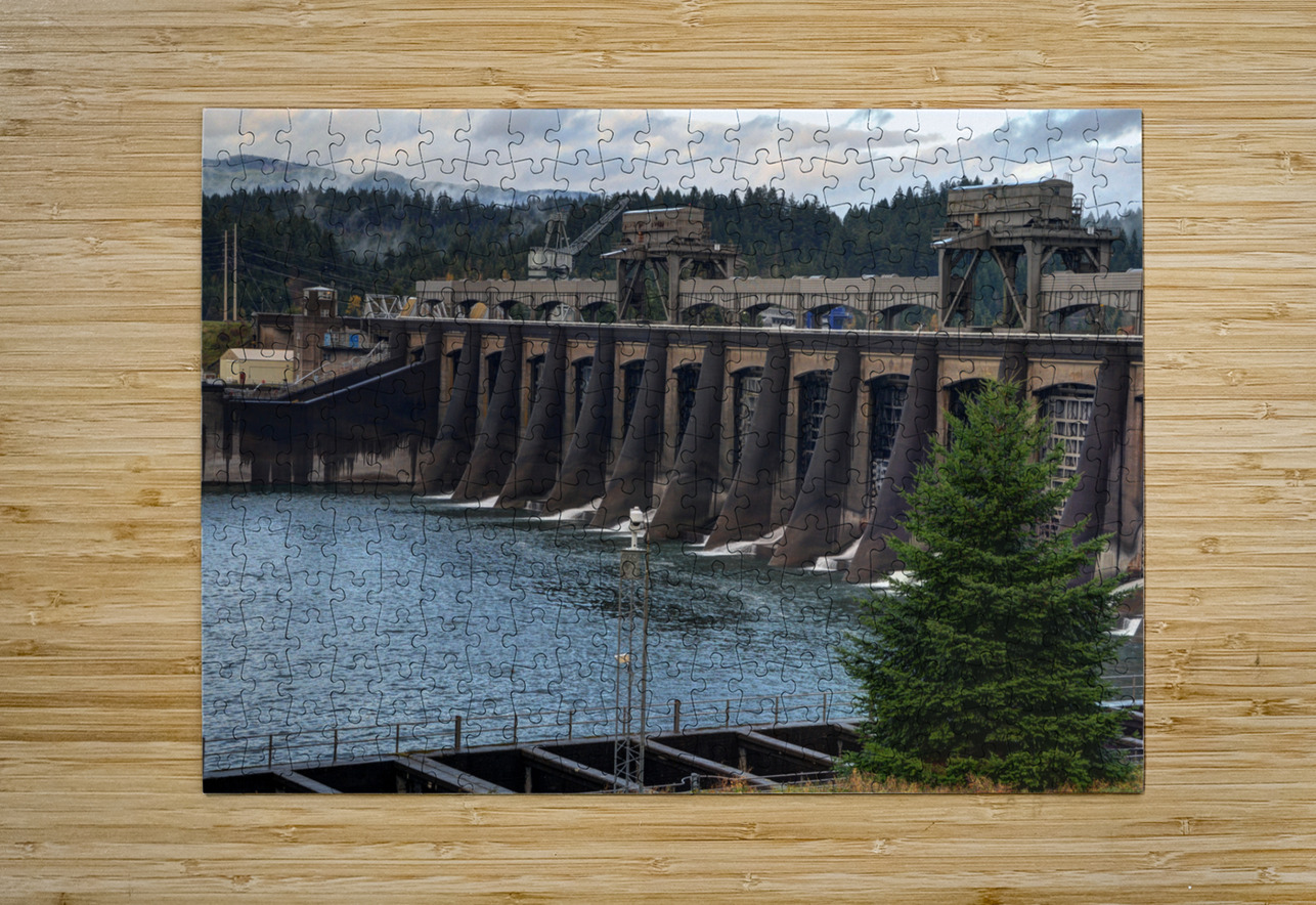 Bonneville Dam - Columbia River - Oregon Gary Whitton Puzzle printing