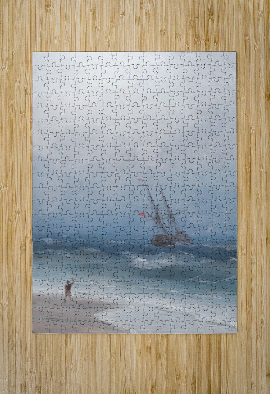 Stormy Coast by Ivan Konstantinovich Aivazovsky [1817–1900] MyCozyFineArt Puzzle printing