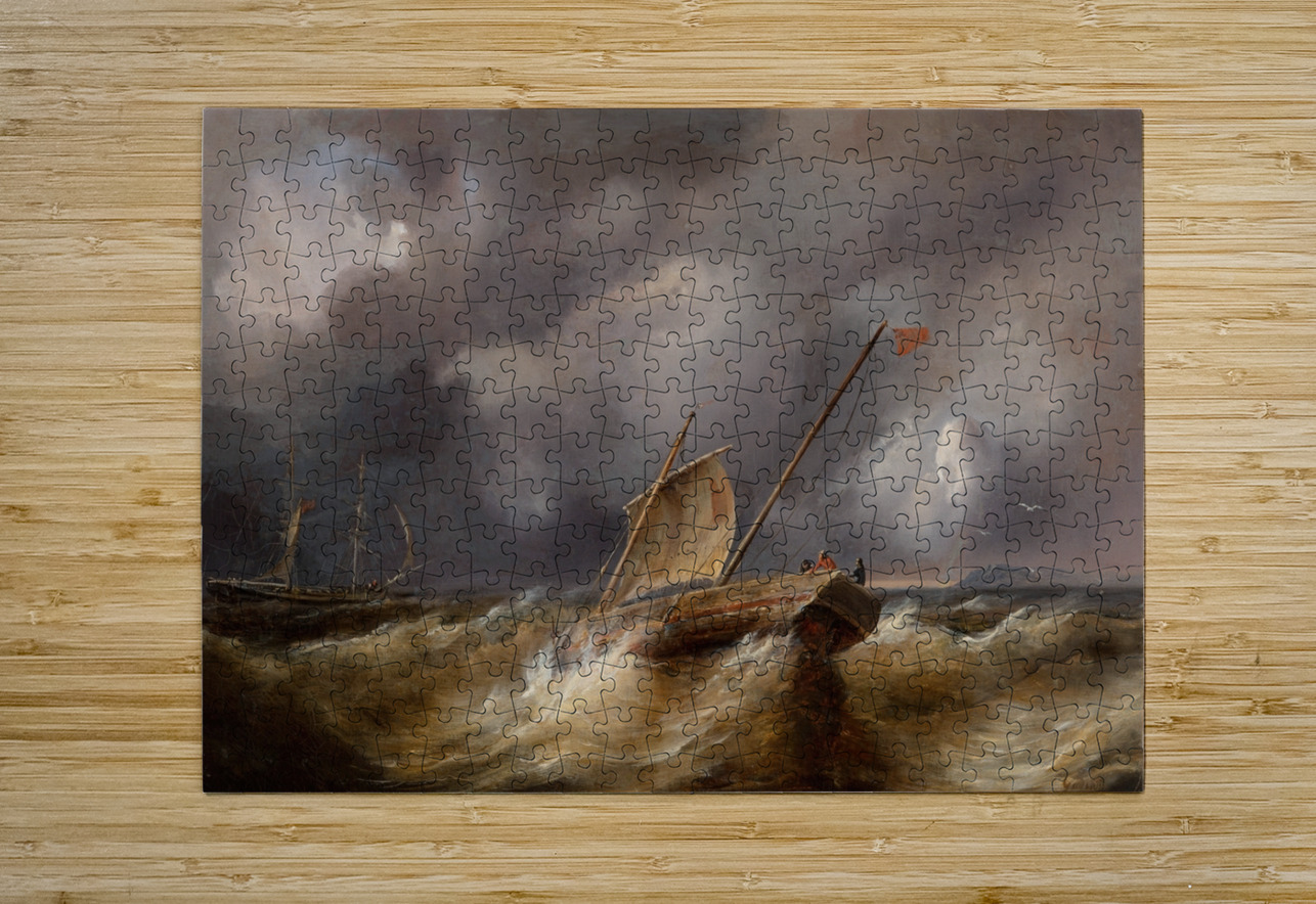 La tempête by Théodore Gudin [1802–1880] MyCozyFineArt Puzzle printing