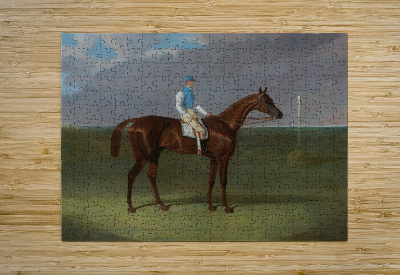 Mr. Ridsdale And Mr. Gully’s St. Giles With William Scott Up [1832] by John Frederick Herring Snr. [1795–1865] MyCozyFineArt Puzzle printing