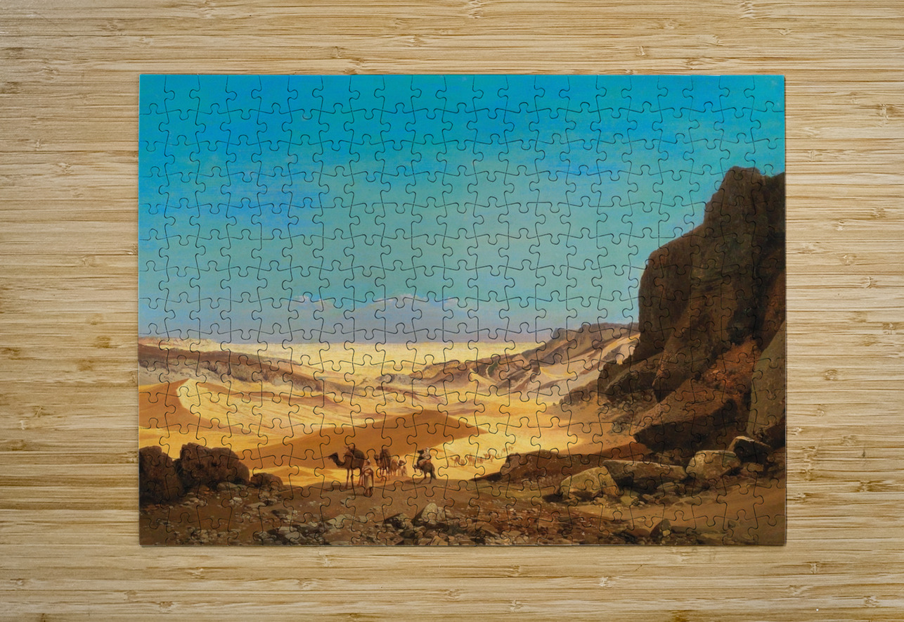 The Libyan Desert by Carl Hasch [1834–1897] MyCozyFineArt Puzzle printing