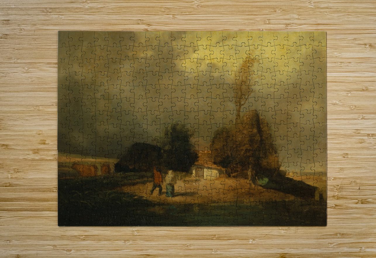 Landscape with Thunderstorm by Constant Troyon [1810–1865] MyCozyFineArt Puzzle printing