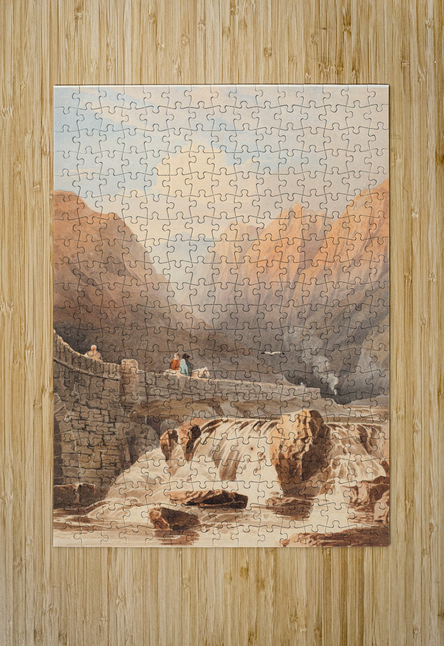 Pont Aberglaslyn [1812] by John Varley [1778–1842] MyCozyFineArt Puzzle printing
