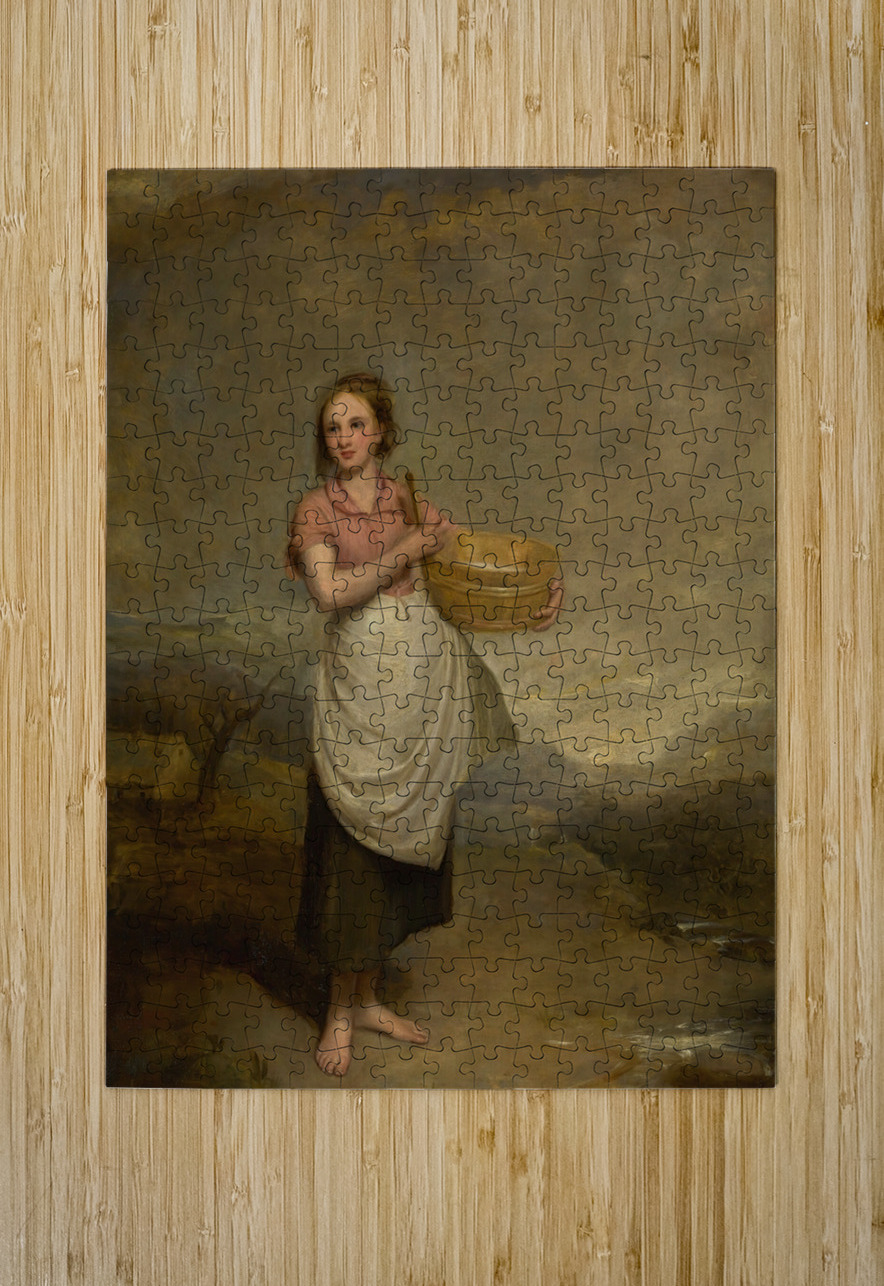 A milkmaid in a landscape [1835] by Thomas Duncan [1807–1845] MyCozyFineArt Puzzle printing