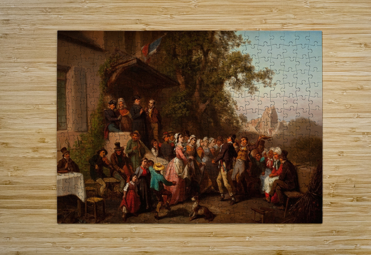 The Reception by Ferdinand Maröhn [1839–1865] MyCozyFineArt Puzzle printing