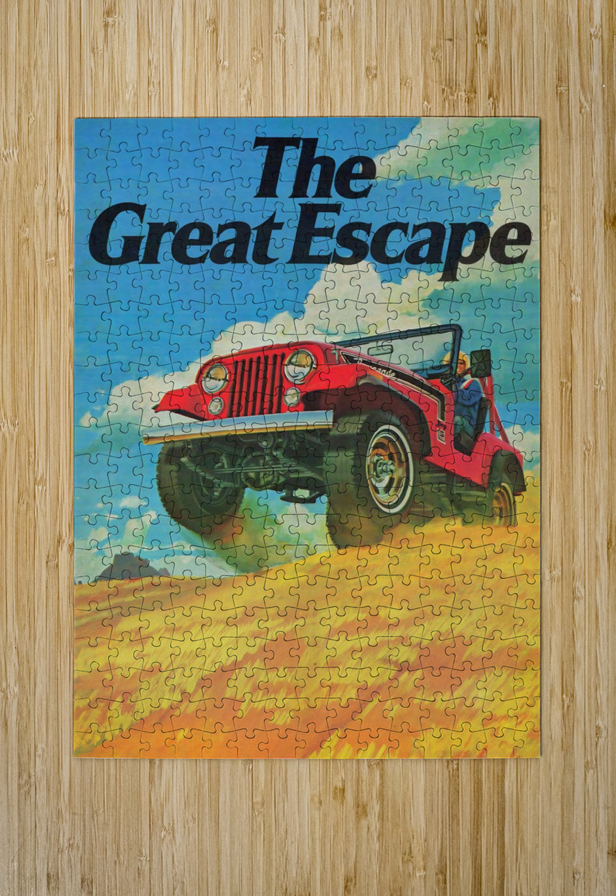 1974 Jeep Art Row One Brand Puzzle printing