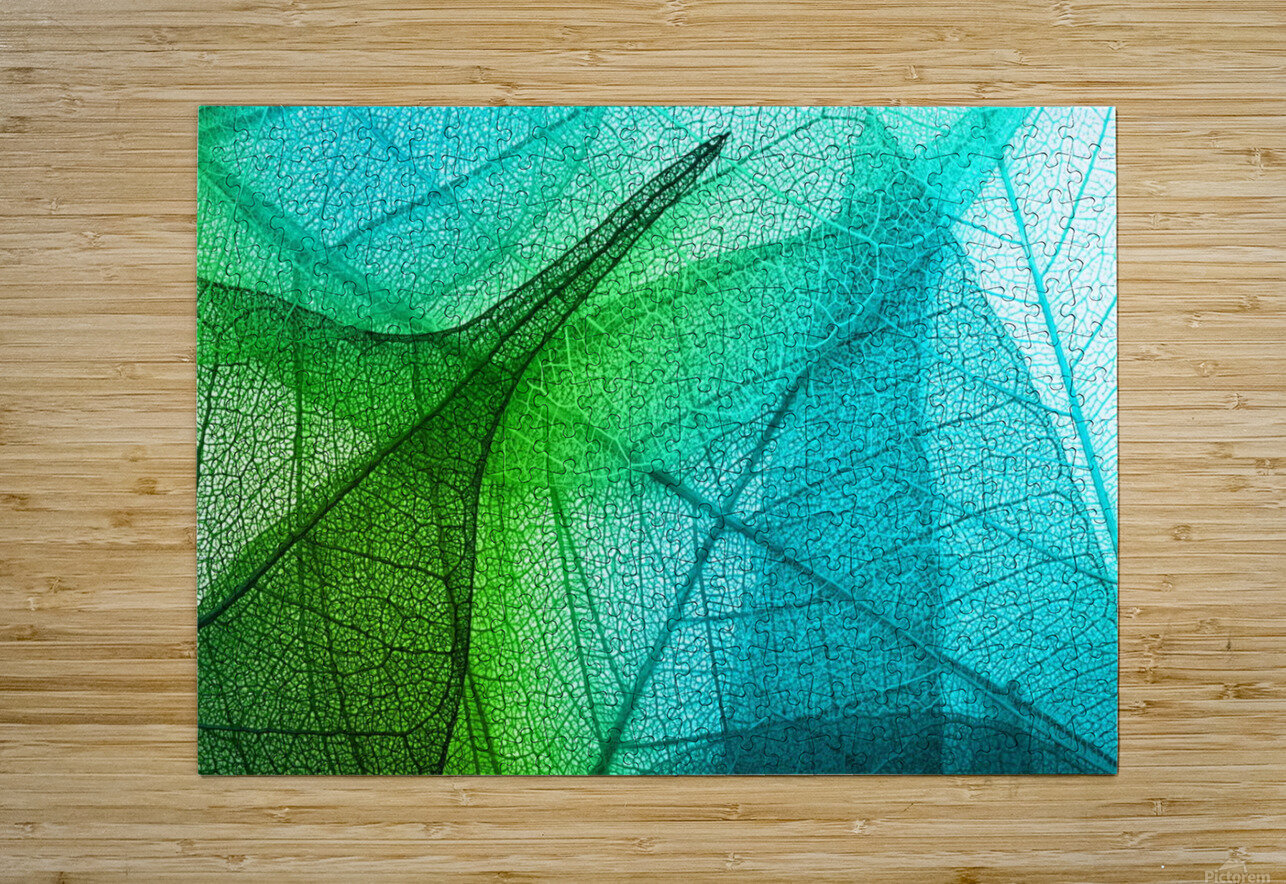 texture green leaf abstraction 3d Samant4 Puzzle printing