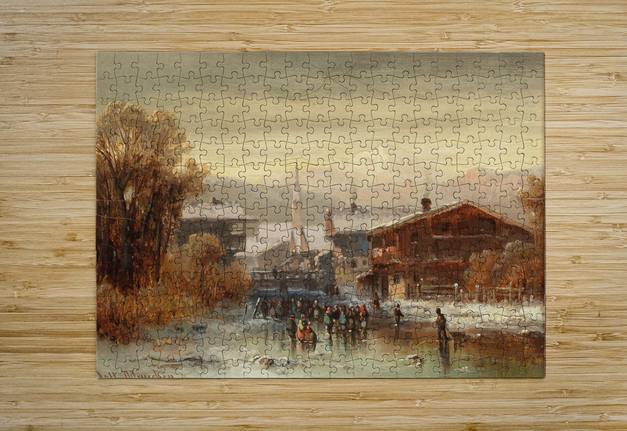 View Of Hardt On Lake Constance by Anton Doll [1826–1887] MyCozyFineArt Puzzle printing
