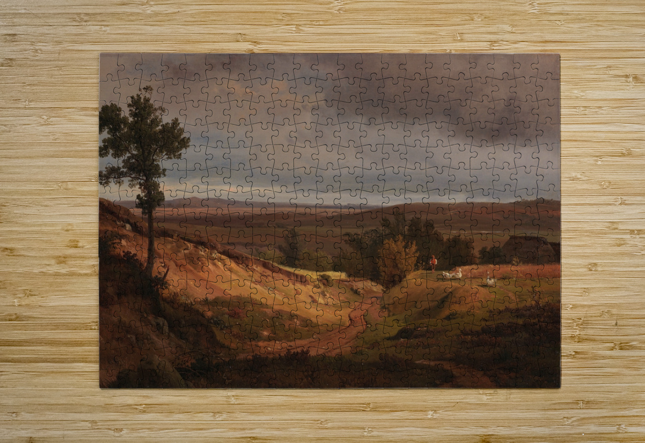 Heidelandschaft bei Silkeborg in Jütland. Dänemark [1840] by Louis Gurlitt [1812–1897] MyCozyFineArt Puzzle printing