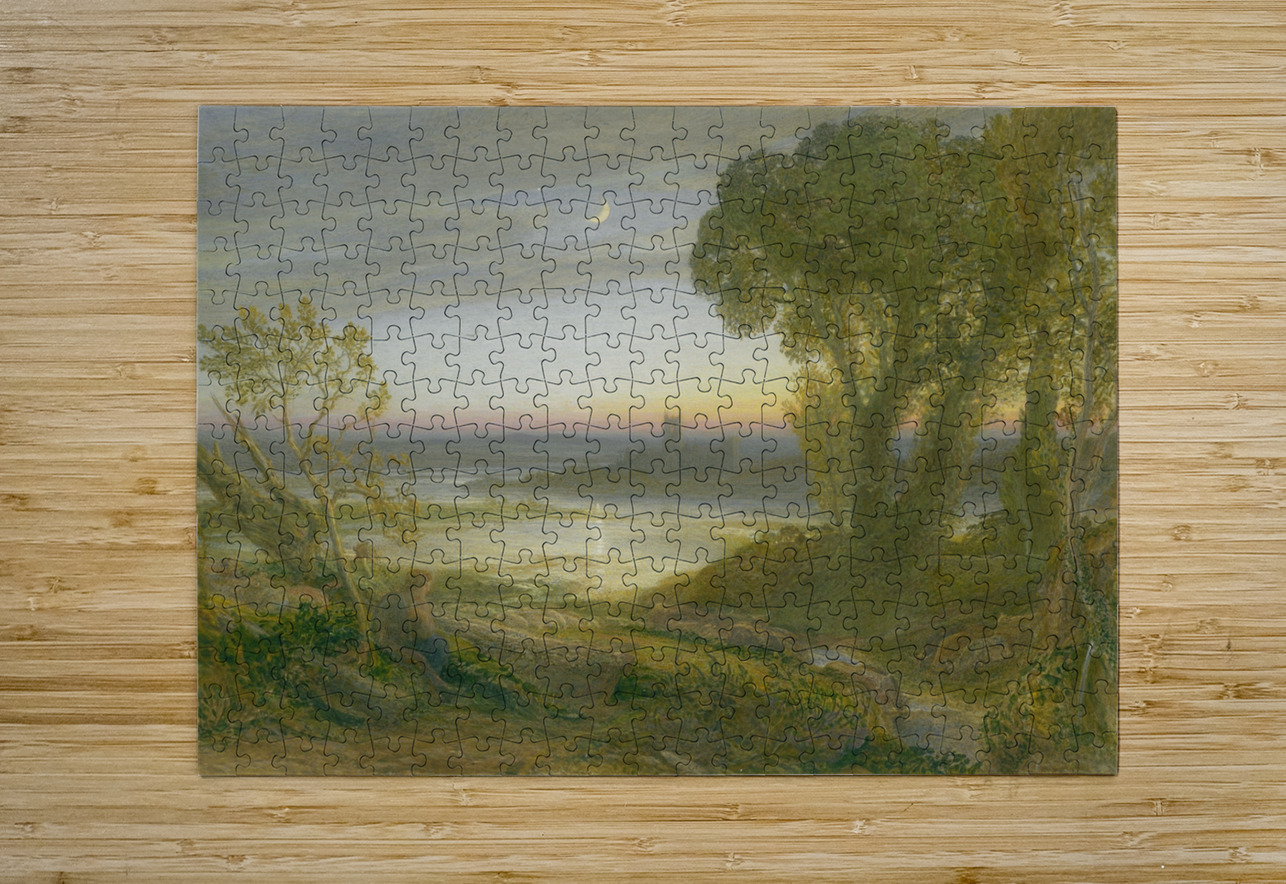 The Curfew [1870] by Samuel Palmer [1805–1881] MyCozyFineArt Puzzle printing