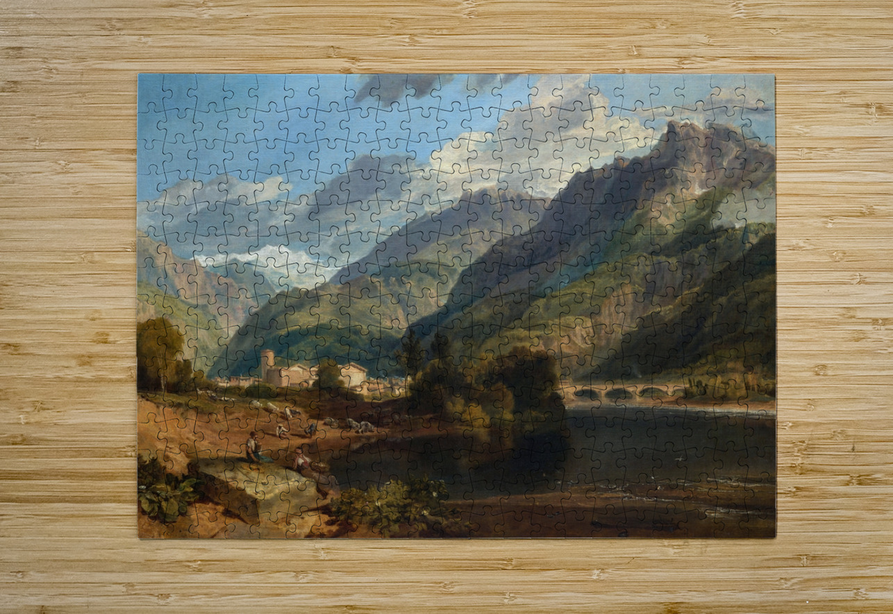Bonneville. Savoy [1803] by Joseph Mallord William Turner [1775–1851] MyCozyFineArt Puzzle printing