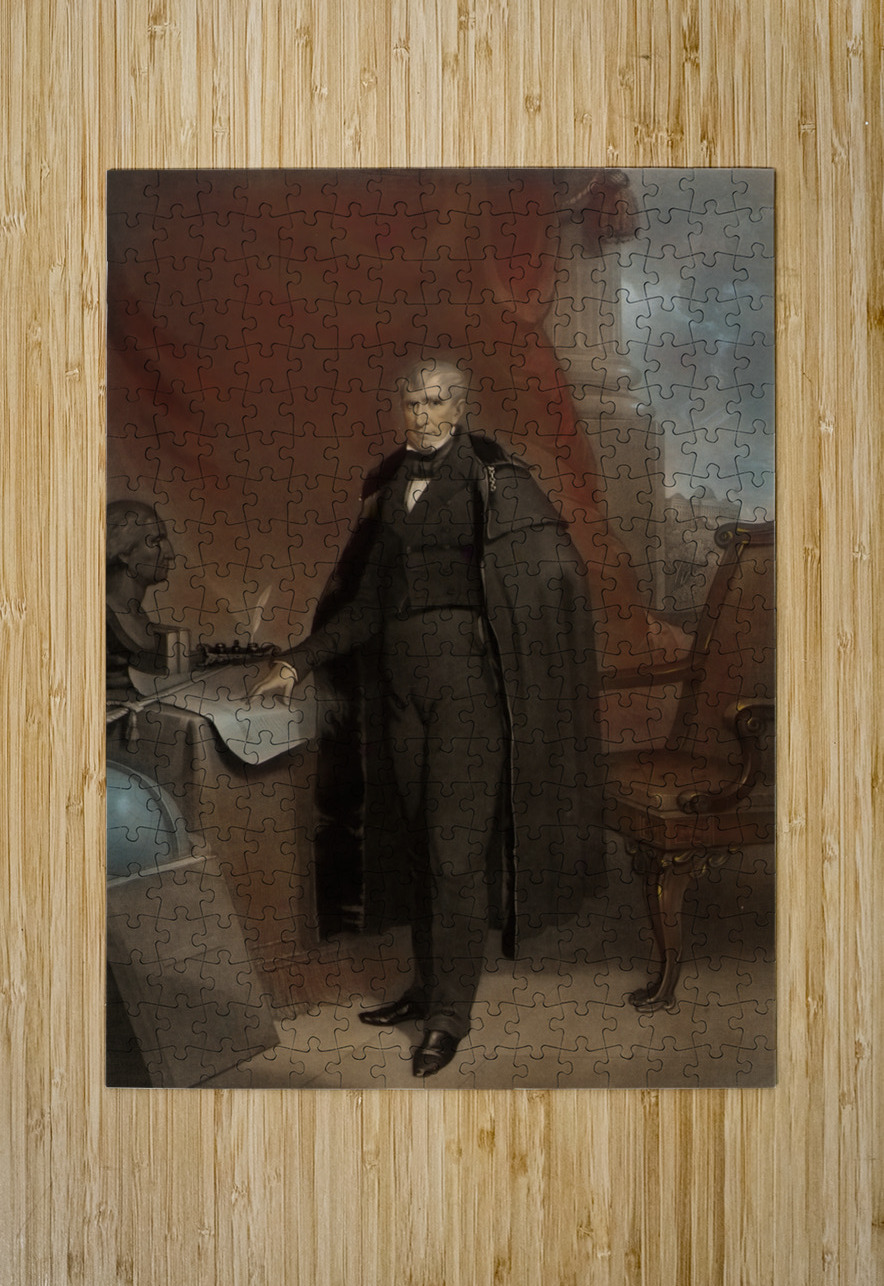 William Henry Harrison [1808–1897] by John Sartain [1808–1897] MyCozyFineArt Puzzle printing