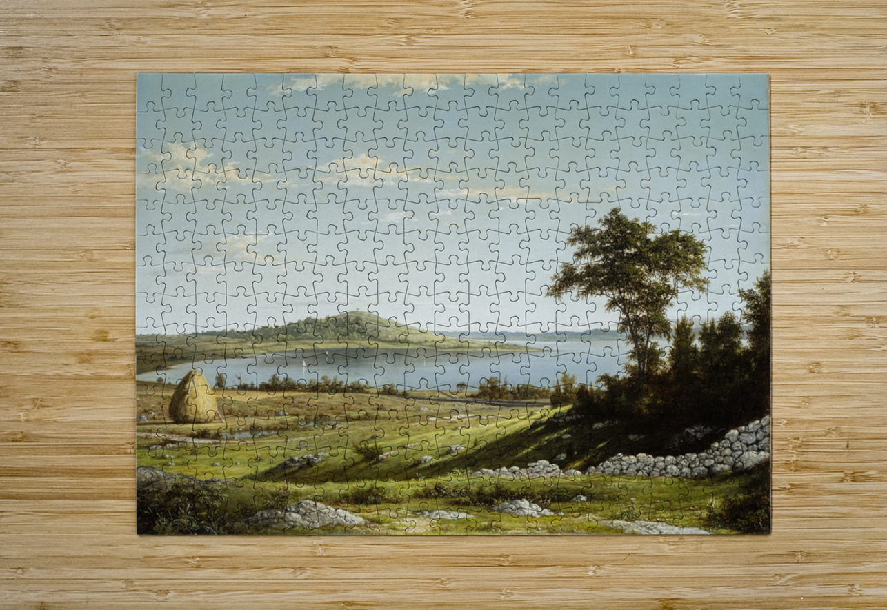 Rhode Island Shore [1858] by Martin Johnson Heade [1819–1904] MyCozyFineArt Puzzle printing