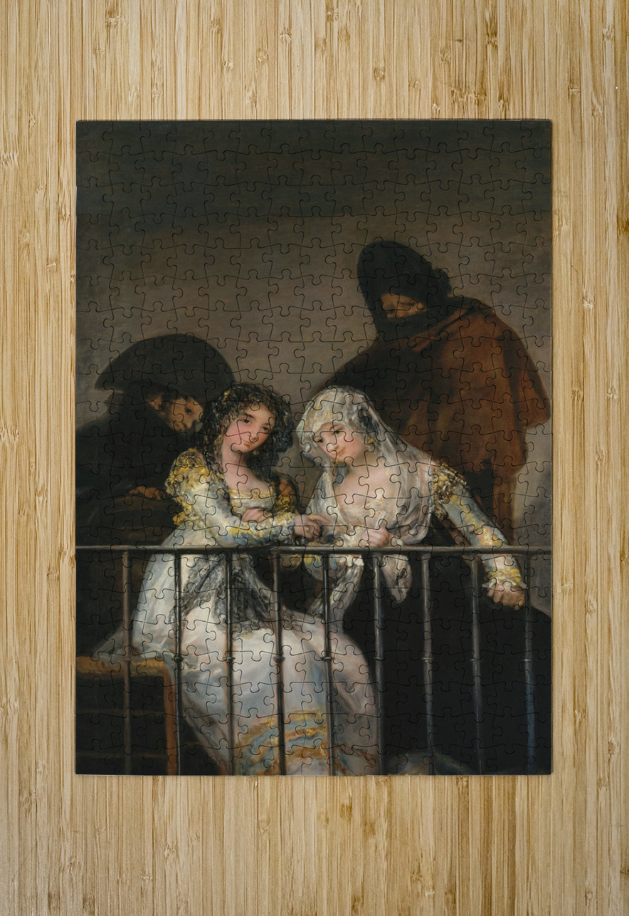 Majas on a Balcony [ca. 1800–1810] by Francisco de Goya [1746–1828] MyCozyFineArt Puzzle printing