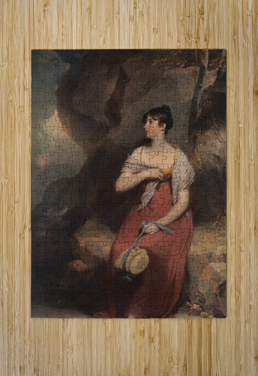 A Woman in a Landscape by Martin Archer Shee [1769–1850] MyCozyFineArt Puzzle printing
