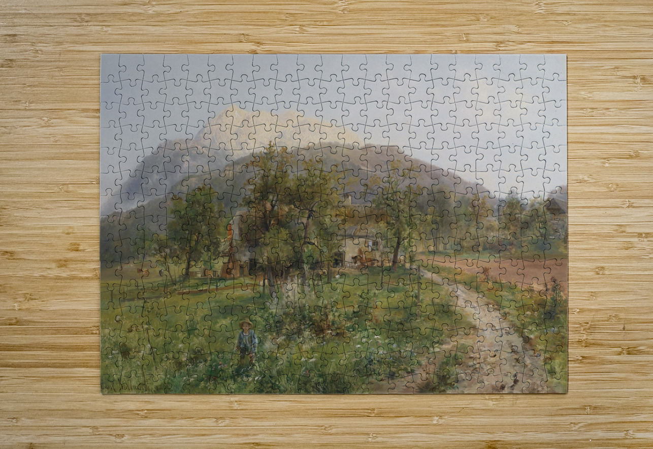 Blick auf den Dobratsch by Emil Barbarini [1855–1933] MyCozyFineArt Puzzle printing