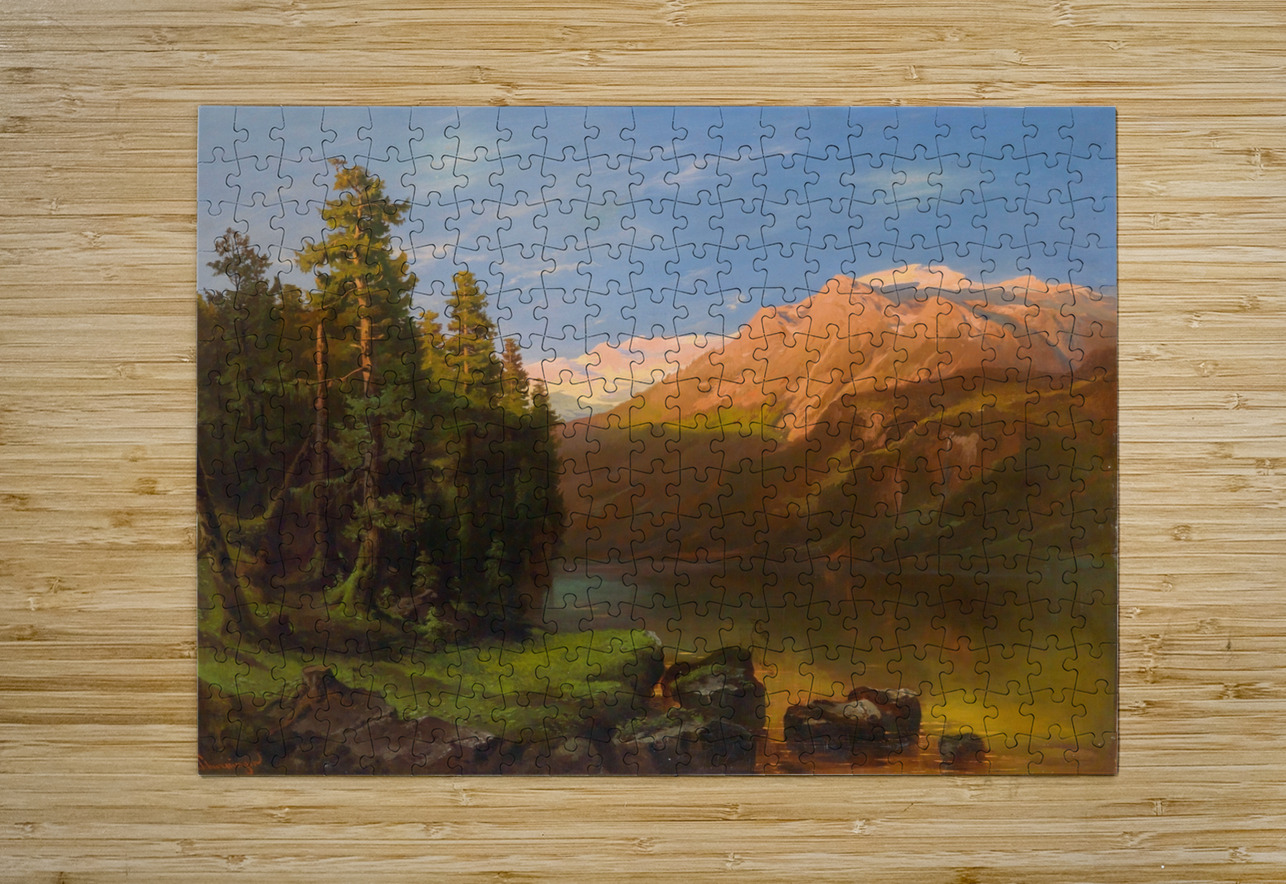 Landschaft im Abendrot by Carl Schweninger [1854–1903] MyCozyFineArt Puzzle printing