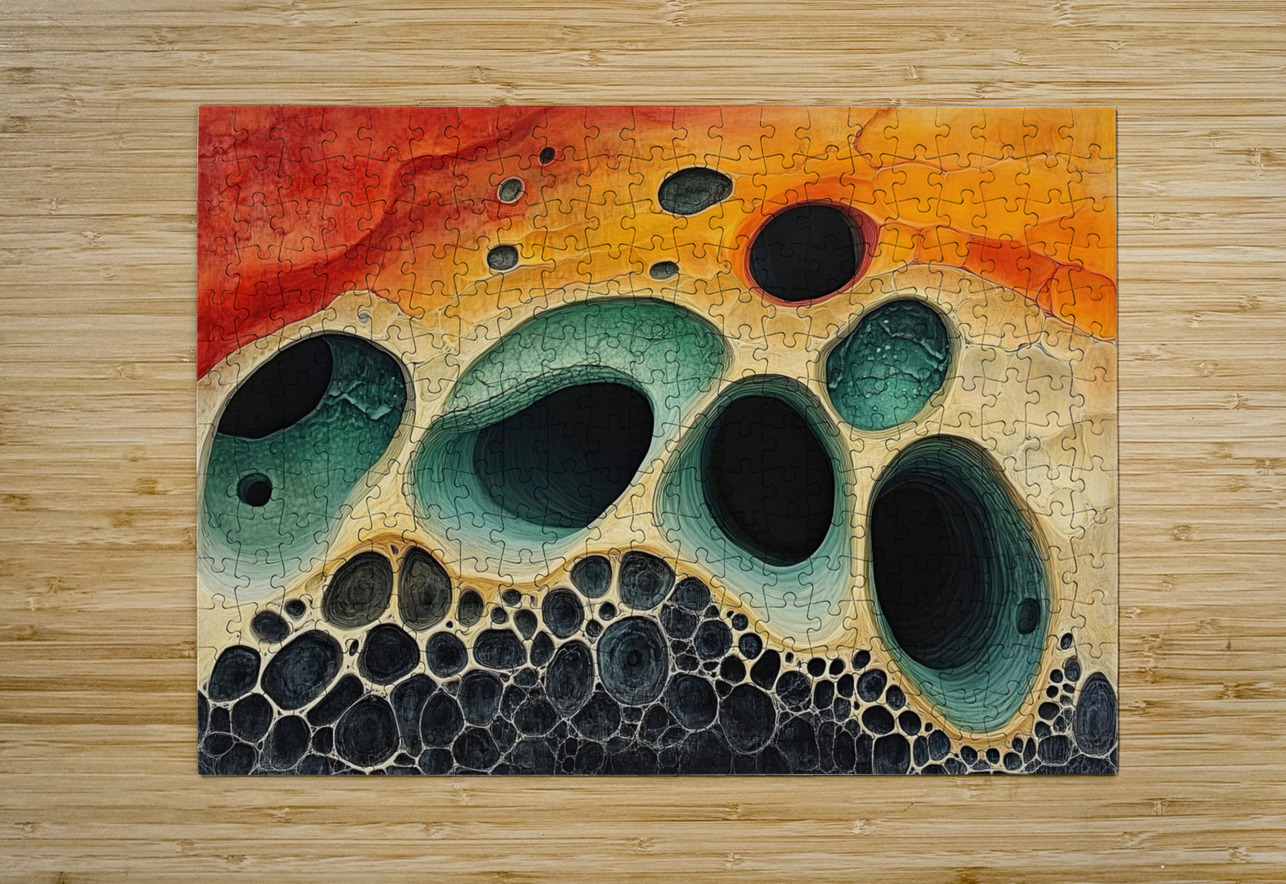 Caverns of Color 92HJ8N 60 Abstract Rebellion Puzzle printing