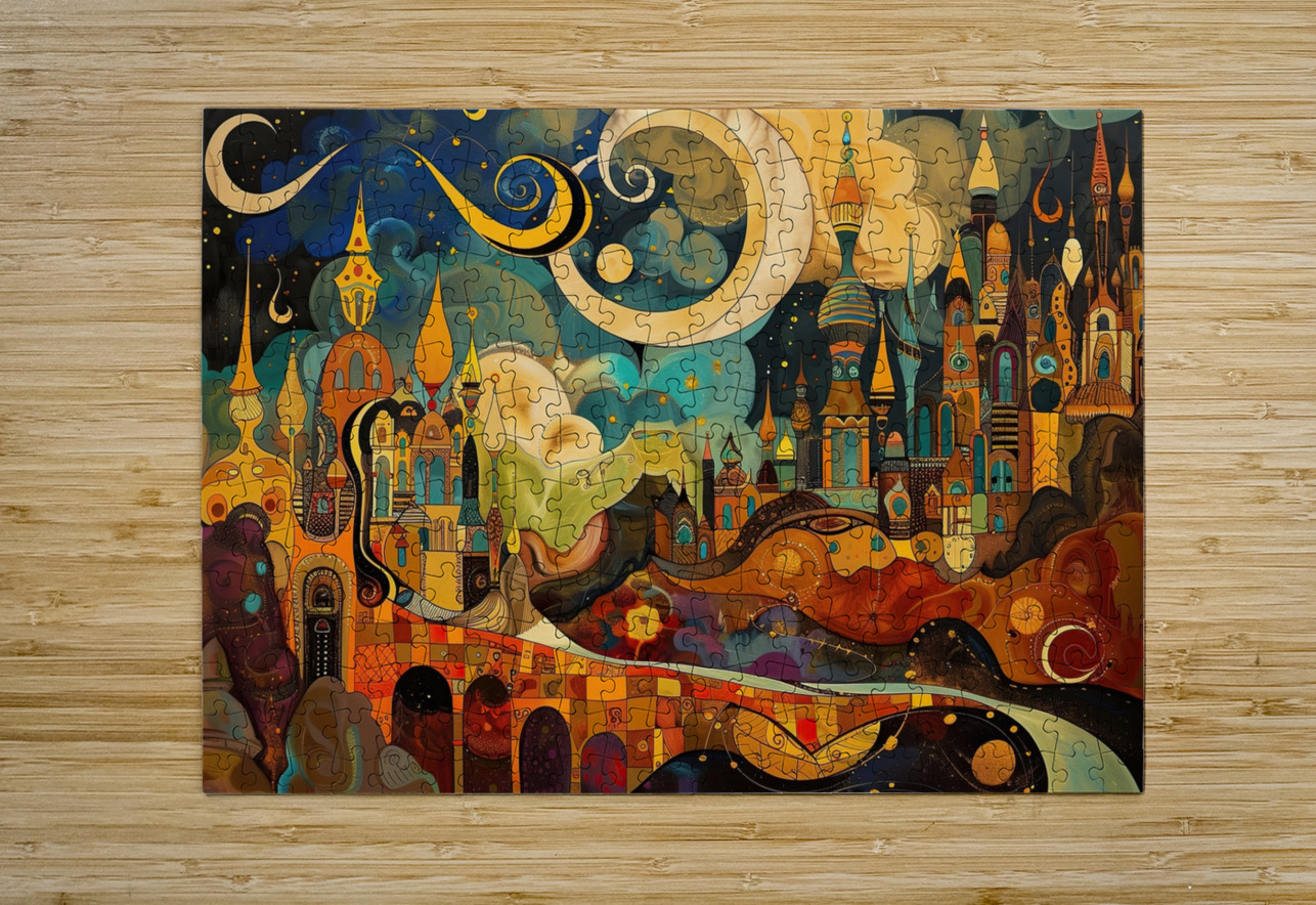 Celestial Cityscape Dream H92N3Z 62 Abstract Rebellion Puzzle printing