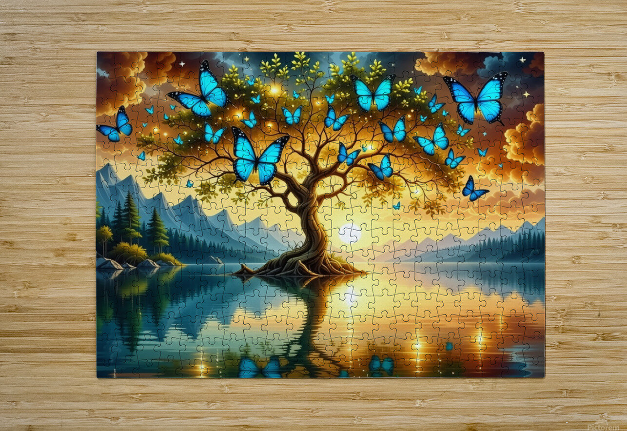 Emerald Butterflies Dream  BOUBAKRISOUFIANE Puzzle printing