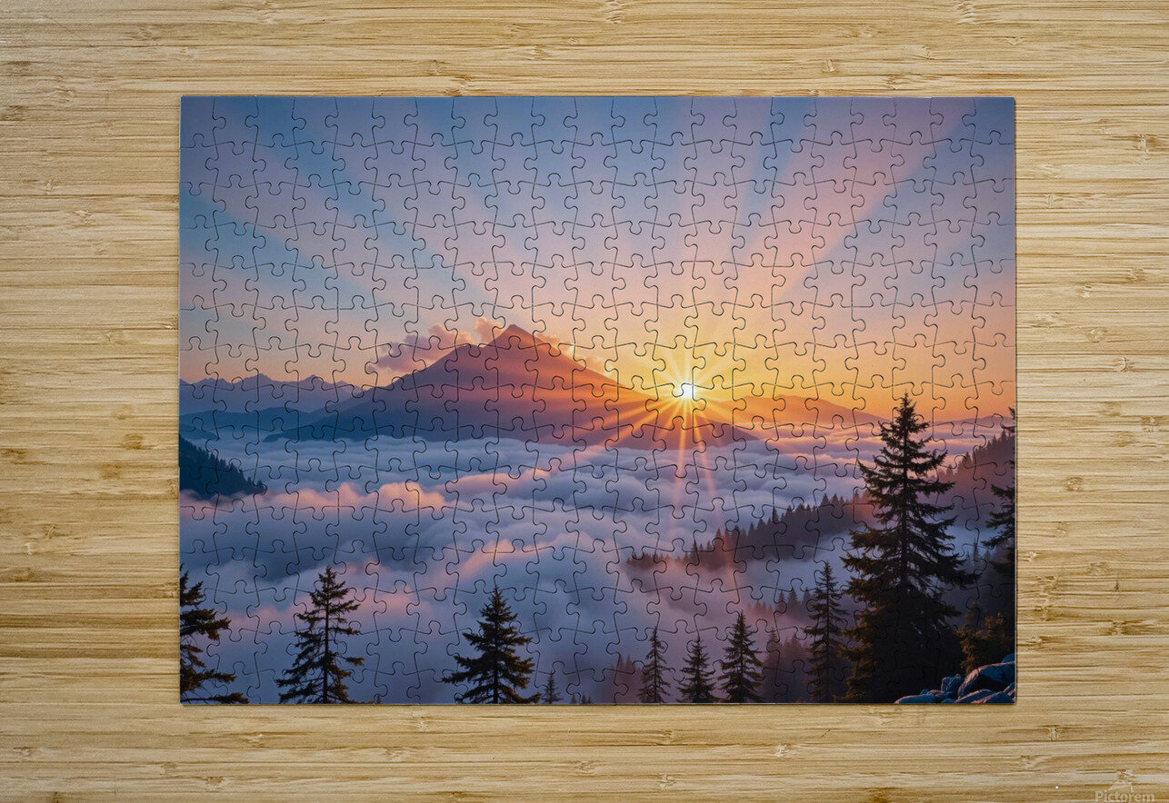 golden sunrise NAOUAL HESSOUNI Puzzle printing