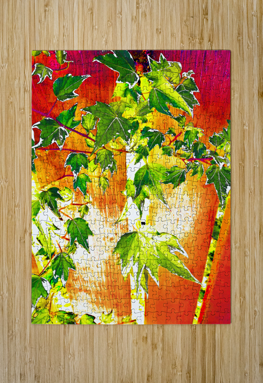 Abstract Vibrant Ivy  Catriona Roberts Nature Photography and Designs Puzzle printing