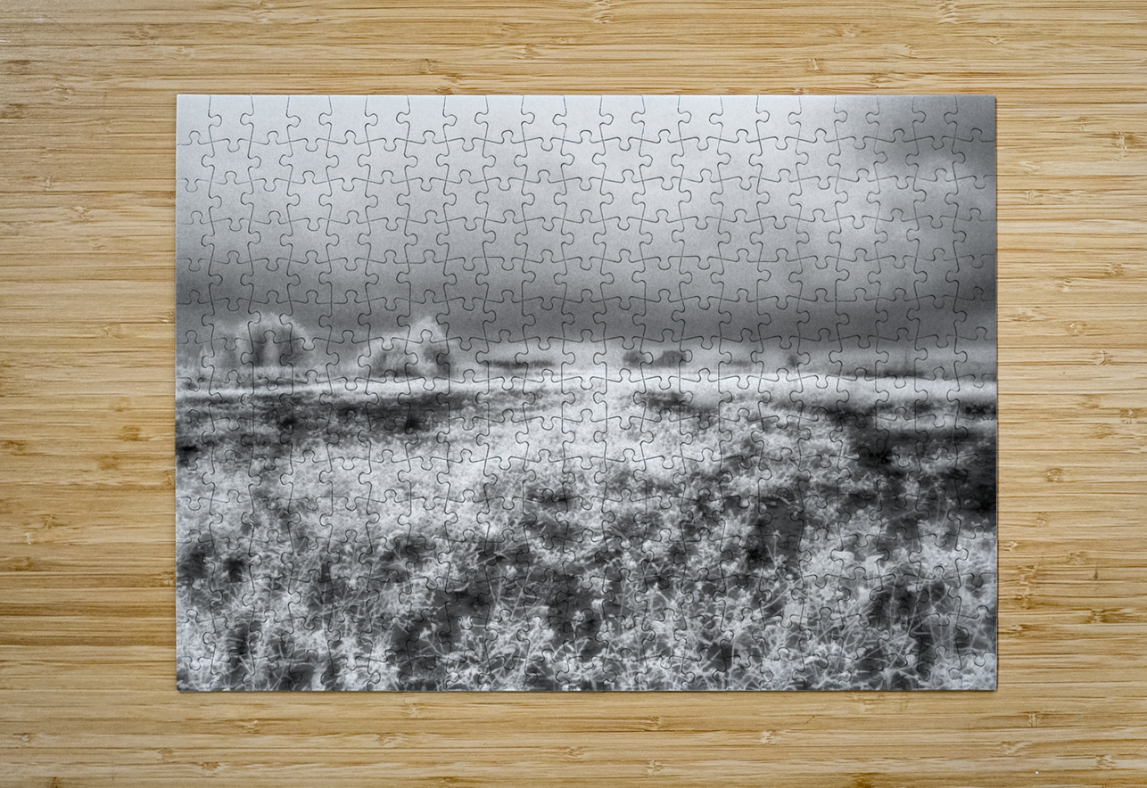 Barn In Field Infrared Artilism Puzzle printing