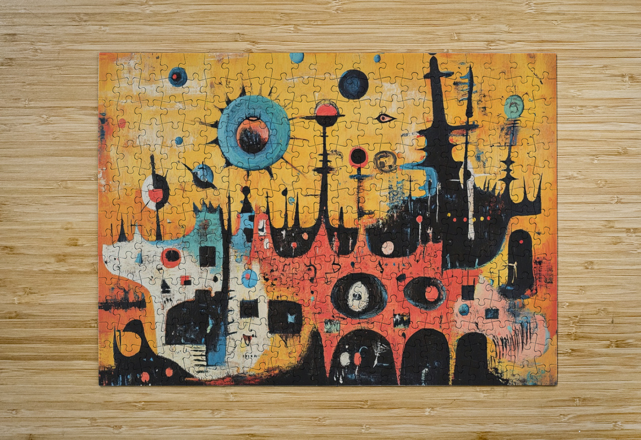 Celestial Dog City 7H3N2P 55 Abstract Rebellion Puzzle printing