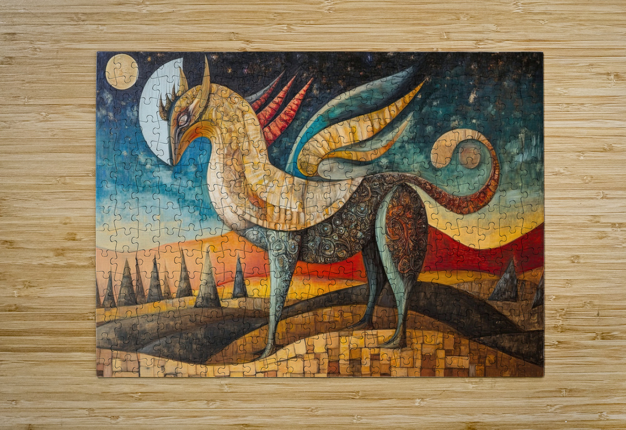 Celestial Griffin Ascends 92HJ8 60 Abstract Rebellion Puzzle printing