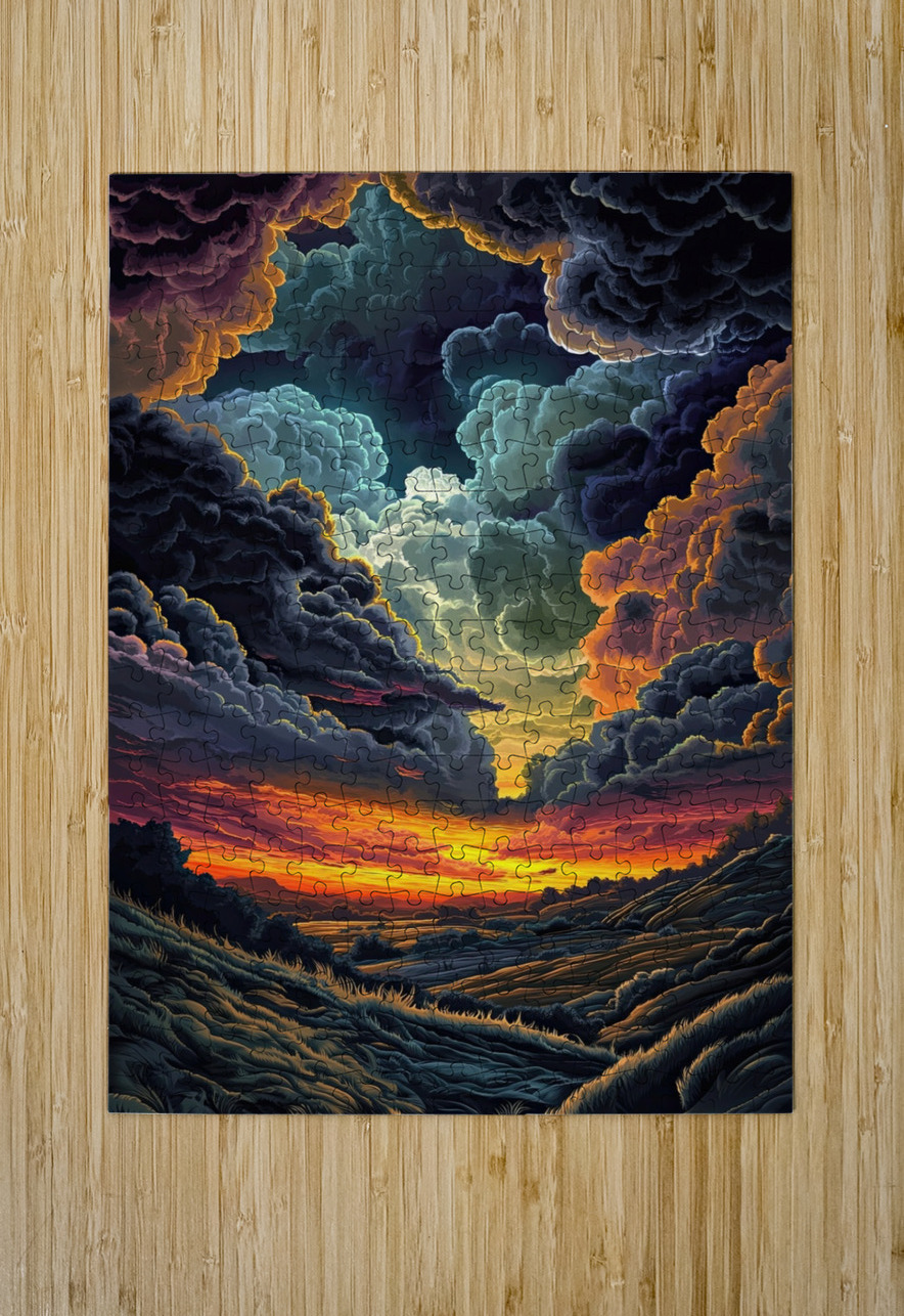 Celestial Sunset Embrace H92D3N 65 Abstract Rebellion Puzzle printing