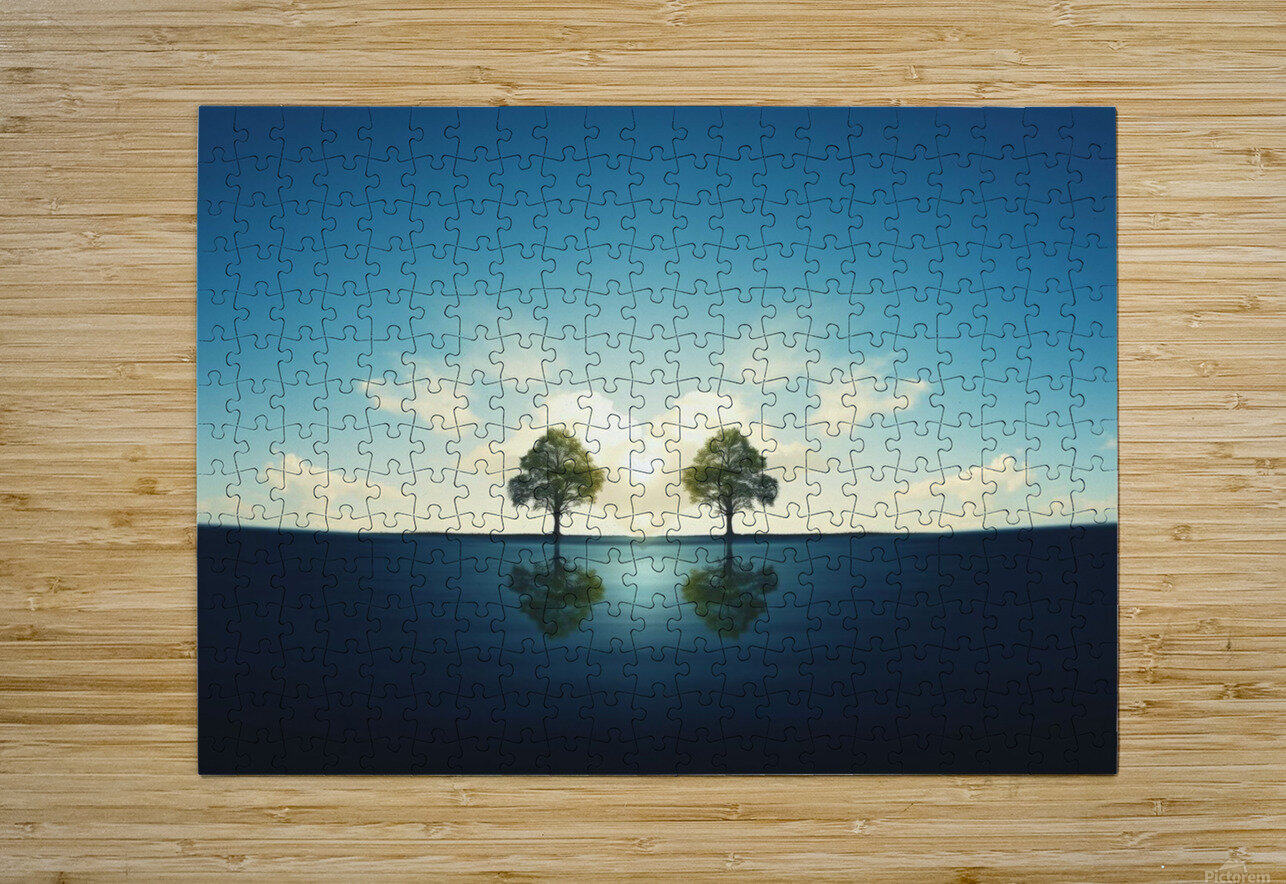 A Heart-Shaped Reflection in Water nor 2020 Puzzle printing