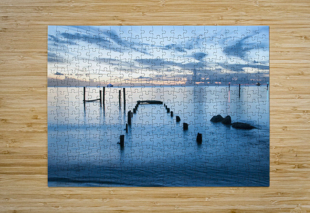 Jaws Beach Pier CB Plakaris Puzzle printing