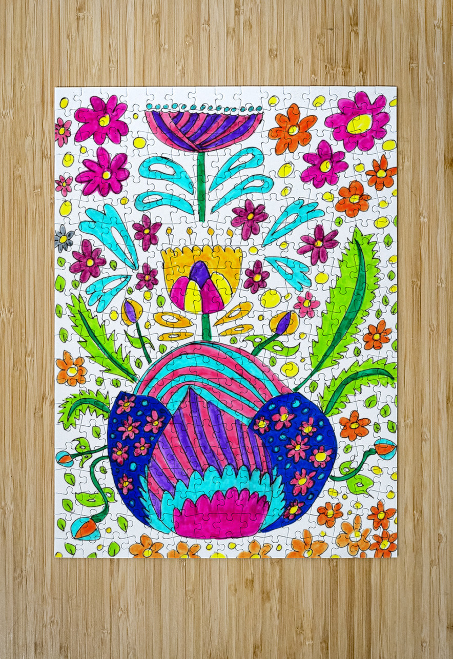 Abstract Vibrant Florals Catriona Roberts Nature Photography and Designs Puzzle printing