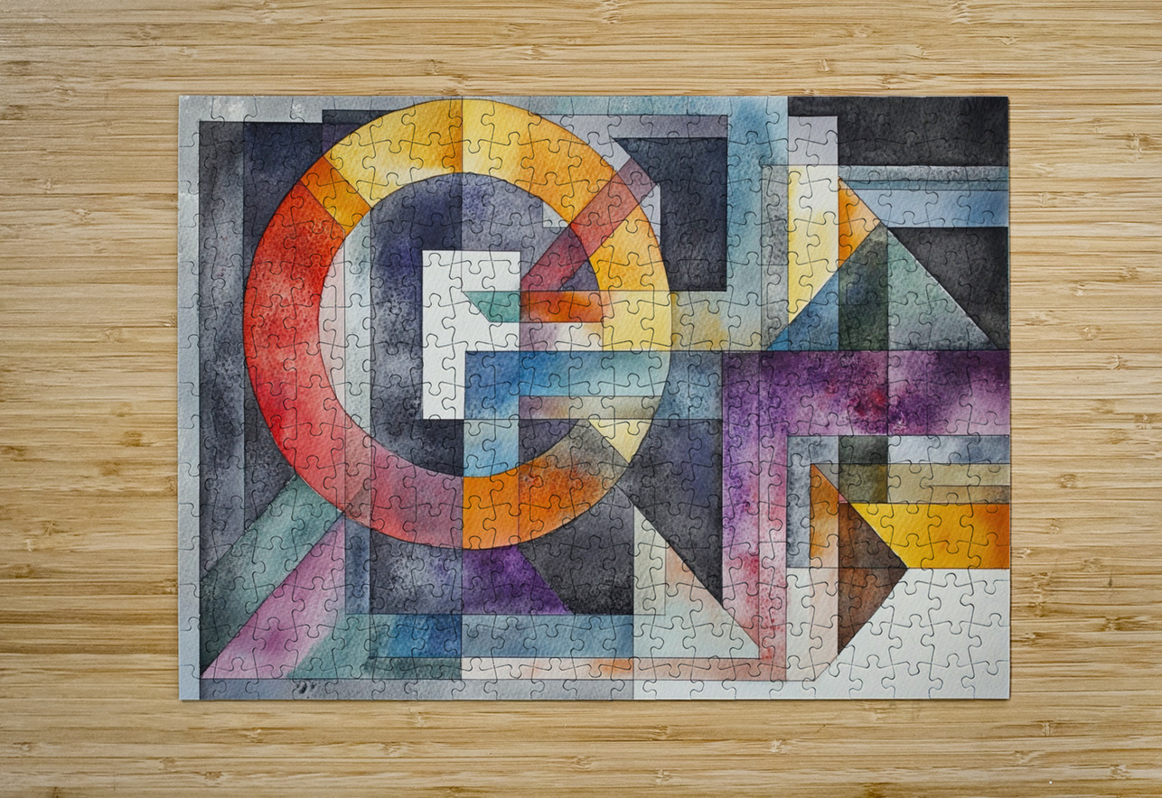 Chromatic Interplay 5Z8N9H 48 Abstract Rebellion Puzzle printing