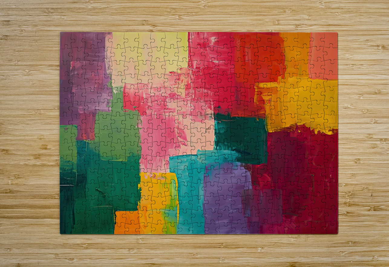 Chromatic Interplay 7HG92N 55 Abstract Rebellion Puzzle printing
