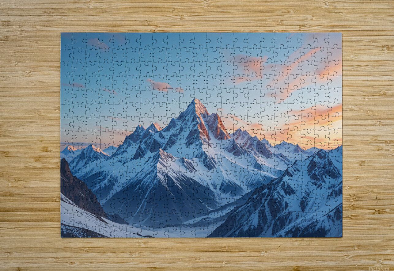 Bright snow sunset NAOUAL HESSOUNI Puzzle printing