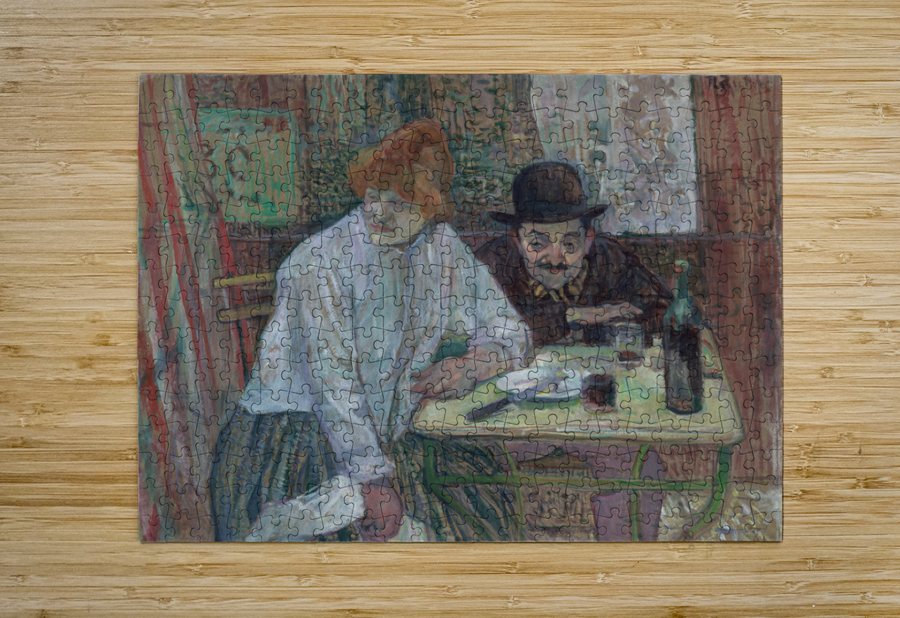 Henri de Toulouse-Lautrec - At the Cafe La Mie Wirla Puzzle printing